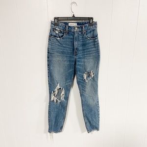 Abercrombie curve love mom jeans